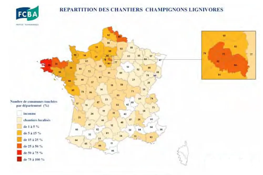 Carte Mérule CTBA 2014