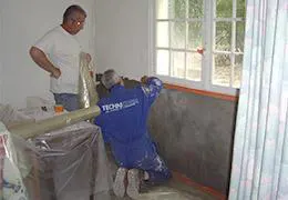 Traitement des murs humides - humidité latérale par cuvelage